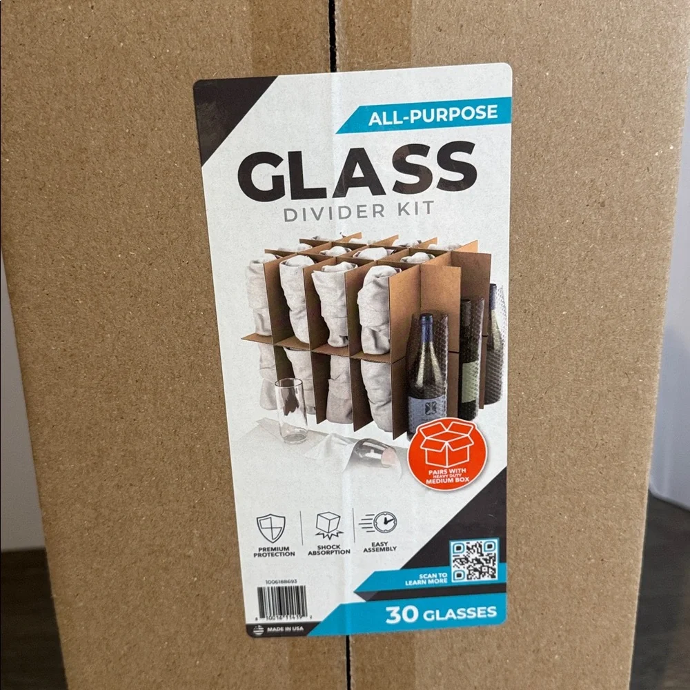 Pratt Retail Specialties Glass Divider Kit For Kitchen and Garage Medium